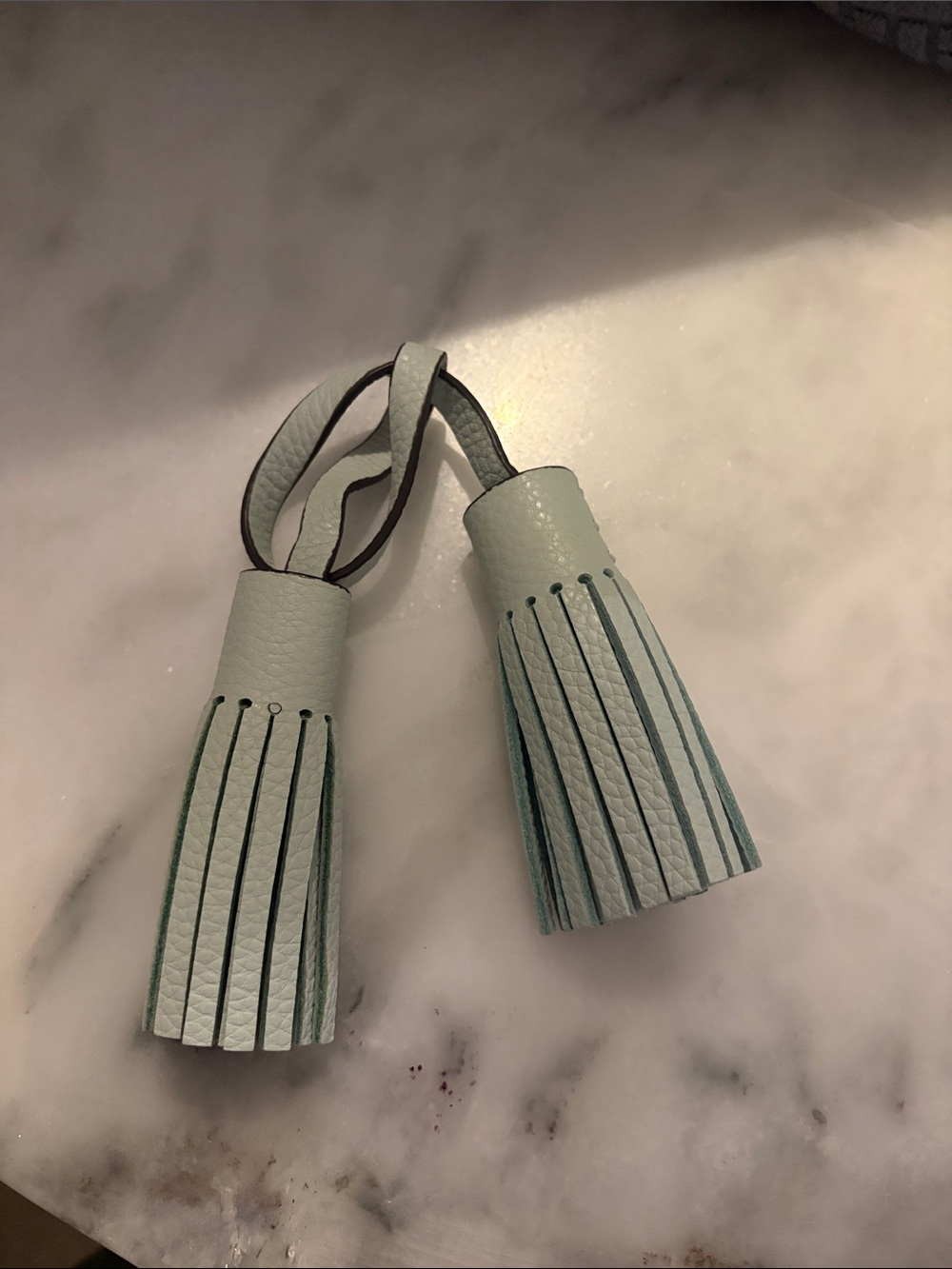 Beautiful Leather tassel charm Bag